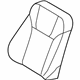 Ford D2BZ-5464416-NF Seat Back Cover, Front Passenger Side