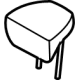 Ford M1PZ-78611A08-BD Headrest, Center, Rear