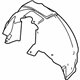 Ford 8S4Z-54278B50-A Splash Shield, Rear Passenger Side