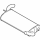 Ford CV6Z-5A289-A Rear Muffler