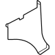 Ford YC2Z-1502344-AA Cowl Kick Panel, Front Passenger Side
