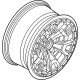 Ford NB3Z-1007-D Wheel, Alloy, Gray