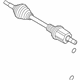 Ford L1MZ-3A428-E Axle Assembly, Front Passenger Side