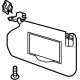 Ford M1PZ-7804104-AA Sunvisor, Front Passenger Side