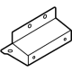 Ford NK4Z-61286E70-A Battery Tray Rear Bracket, Passenger Side