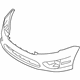 Ford AE5Z-17D957-BAPTM Bumper Cover, Front