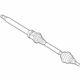 Ford HG9Z-3B436-C Axle Assembly, Front Passenger Side