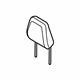 Ford LJ6Z-58611A08-AF Headrest, Front Driver Side