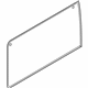 Ford HK4Z-6129711-A Front Glass, Green, Rear Driver Side
