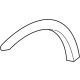Ford 4L3Z-16038-BAA Wheel Opening Molding, Gray, Front Passenger Side