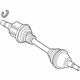 Ford F2GZ-3B437-E Shaft - Front Axle, Driver Side