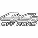 Ford F87Z-8342528-B Decal, Silver, Passenger Side