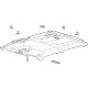 Ford ML3Z-1651916-EG Headliner, Black