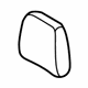 Ford BC3Z-26501A04-CA Headrest Cover, Steel Gray, Rear