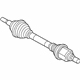 Ford BV6Z-3B436-D Axle Assembly, Front Passenger Side