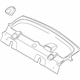 Ford 8S4Z-5446668-AD Package Tray Trim, Gray, Rear