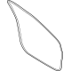 Ford LJ8Z-5820530-B Door Weatherstrip, Front Passenger Side