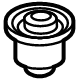 Ford MB3Z-3069-C Axle Bushing, Upper