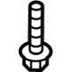 Ford -W506923-S437 Door Trim Panel Retainer Screw, Passenger Side