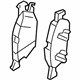 Ford F2GZ-2001-P Brake Pads, Red, Front