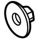 Ford -W720716-S440 Upper Control Arm Nut, Outer