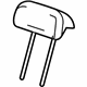 Ford 3F2Z-16611A08-KAA Headrest, Center