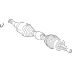 Ford NL3Z-4K138-A Axle Shaft, Passenger Side