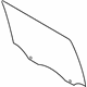Ford FL3Z-1625712-F Door Glass, Rear Passenger Side