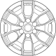 Ford NL3Z-1007-B Wheel, Alloy