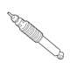 Ford HC3Z-18124-K Shock Absorber, Front
