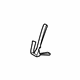 Ford 6M2Z-17600A96-A Pull Strap, Rear Lower