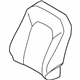 Ford HL3Z-1664416-AA Seat Back Cover, Front Passenger Side