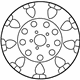 Ford 6W1Z-1007-C Wheel, Alloy, Silver