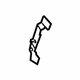 Ford FL3Z-16312A48-A Upper Center Pillar Trim Bracket, Passenger Side