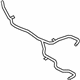 Ford KV6Z-8075-J Overflow Hose