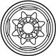 Ford YL3Z-1015-AB Spare Wheel