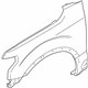 Ford VL3Z-16005-B Fender, Front Passenger Side
