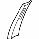 Ford 7L1Z-7824346-AD Upper Center Pillar Trim, Passenger Side