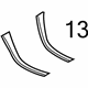 Ford BA1Z-78061A16-AA Trim Molding, Passenger Side