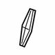 Ford EJ7Z-5842528-A Ornament, Front