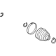 Ford LJ9Z-3A331-B Inner CV Joint Boot, Rear Driver Side