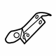 Ford YL8Z-7843708-BA Lower Seal, Rear Passenger Side