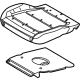 Ford M2DZ-78632A22-A Seat Cushion Pad, Front Passenger Side