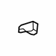 Ford FL3Z-1504132-AJ Visor Bracket, Blue, Passenger Side