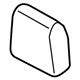Ford EJ7Z-78501A05-BB Headrest Cover, Sand, Rear Driver Side