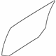 Ford BB5Z-7825712-B Door Glass, Green, Rear Passenger Side