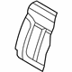 Ford DL3Z-1666600-BB Seat Back Cover, Charcoal, Rear Passenger Side