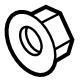 Ford -W520516-S440 Axle Beam Nut