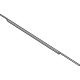 Ford LJ6Z-7821452-A Belt Molding, Black, Front Passenger Side