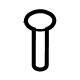 Ford -W708839-S403 Windshield Pillar Stud